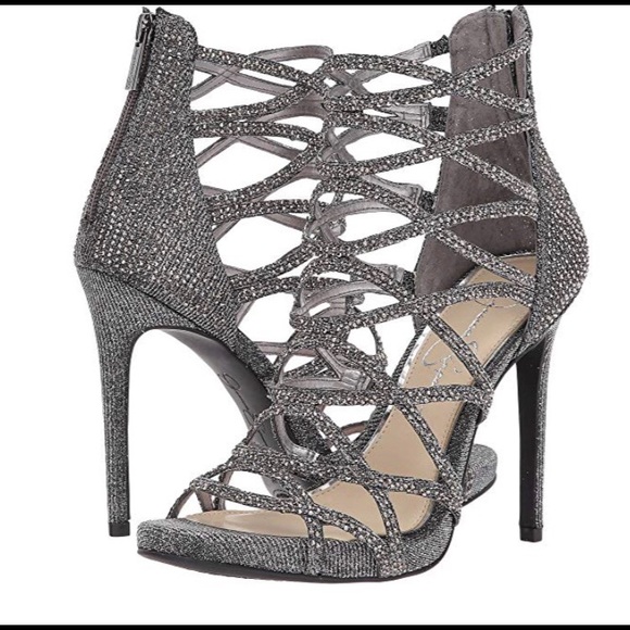jessica simpson silver pumps